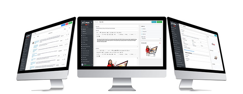 Giao diện quản trị Web chuyên nghiệp và tiện dụng