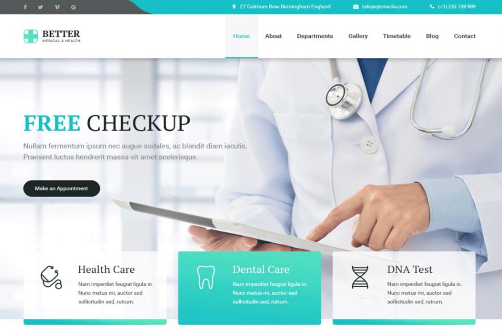 Thiết kế website phòng khám tại Nam Định